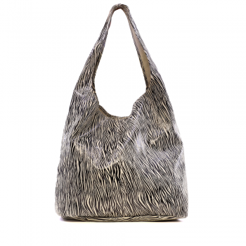 Poșetă tip shopper femei Luca di Gioia animal print din piele întoarsă 144posp3367ze