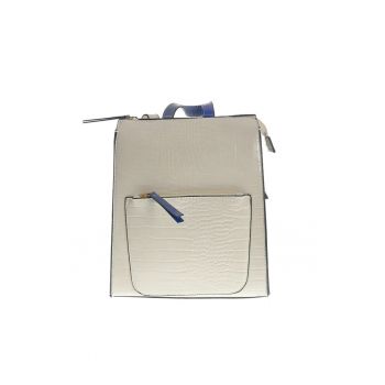 Rucsac crem cu model animal print -  Paris