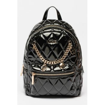 Rucsac din piele ecologica cu aspect lacuit