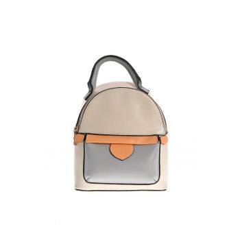 Rucsac mini cu buzunar frontal si bretele detasabile