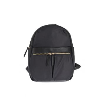 Rucsac negru cu buzunare frontale -  Paris
