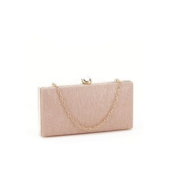 Geanta clutch cu sclipici BYH809 -06 Argintiu Argintiu