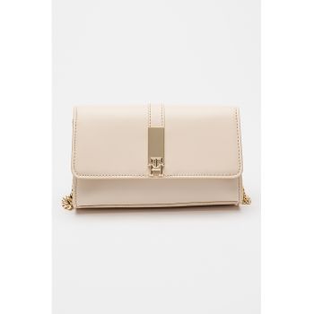 Geanta crossbody cu bareta din lant Heritage