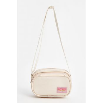 Geanta crossbody cu bareta din material textil
