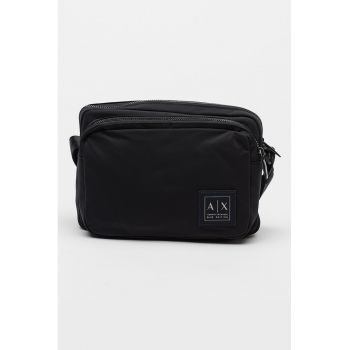 Geanta crossbody cu logo aplicat