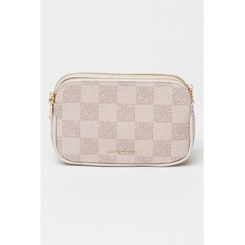 Geanta crossbody cu model in carouri