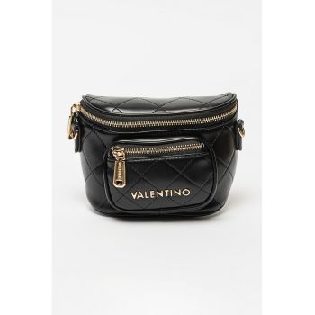 Geanta crossbody de piele ecologica cu aspect matlasat Nur