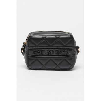 Geanta crossbody de piele ecologica cu logo in relief Ada