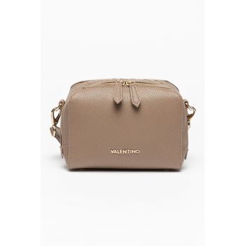 Geanta crossbody de piele ecologica cu logo in relief Pattie