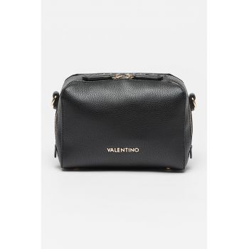Geanta crossbody de piele ecologica cu logo in relief Pattie