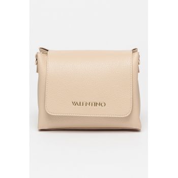 Geanta crossbody din piele ecologica cu aplicatie logo metalica Alexia