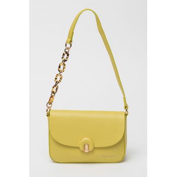 Geanta crossbody din piele ecologica cu clapa