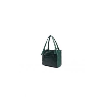 Geanta dama  305219916 - Piele ecologica - Verde