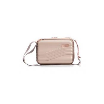 Geanta dama -  material plastic - auriu