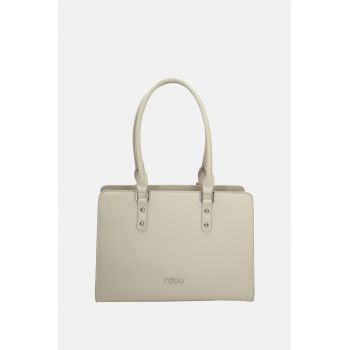 Geanta pentru femei  Imbue - Piele ecologica - 26X35X12 - Crem