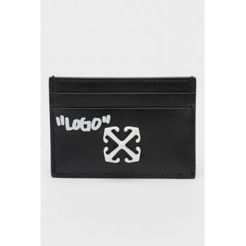 Portcart de piele cu logo Jitney