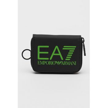 Portofel unisex cu logo si fermoar