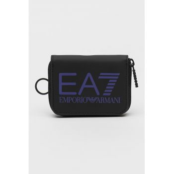 Portofel unisex cu logo si fermoar