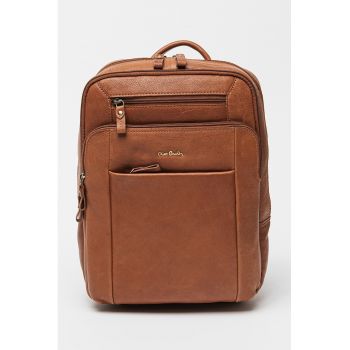 Rucsac din piele cu buzunare multiple