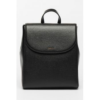 Rucsac din piele saffiano cu aplicatie logo Bryant