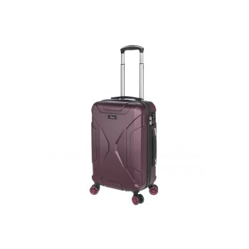 Troler Cabina -  ABS - 4 Roti Duble - Cifru TSA - ST 525 - 58 cm - Grena