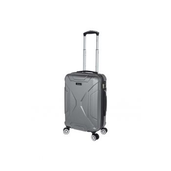 Troler Cabina -  ABS - 4 Roti Duble - Cifru TSA - ST 525 - 58 cm - Gri
