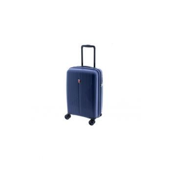 Troler cabina extensibil Gladiator Calypso - polipropilena - cifru TSA - 55 cm - bleumarin