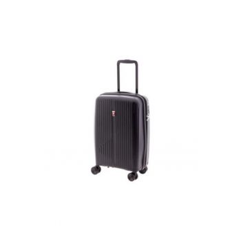 Troler cabina extensibil Gladiator Calypso - polipropilena - cifru TSA - 55 cm - negru