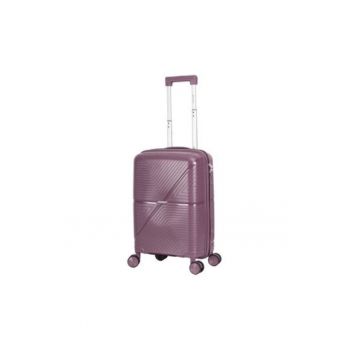 Troler cabina  SW42103 - polipropilena - cifru - 4 roti duble - 55 cm - mov