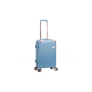 Troler de cabina  SW44303 - fermoar antifurt - 55 cm - policarbonat rezistent - 39L - cifru TSA - albastru deschis