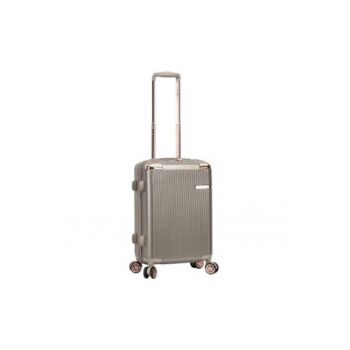 Troler de cabina  SW44303 - fermoar antifurt - 55 cm - policarbonat rezistent - 39L - cifru TSA - auriu