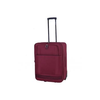 Troler de cabina  ZC2023 - 55x39x19 cm - bagaj de mana - poliester - 2 roti - grena