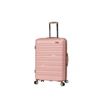 Troler mare extensibil  SW33803 - ABS - cifru - 4 roti duble - 77 cm - rose