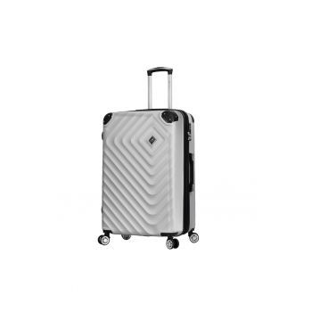 Troler mare extensibil  SW44103 - ABS - cifru - 4 roti duble - 77 cm - argintiu