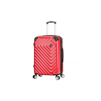 Troler mare extensibil  SW44103 - ABS - cifru - 4 roti duble - 77 cm - rosu