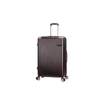 Troler mare extensibil  SW44303 - fermoar antifurt - 77 cm - policarbonat rezistent - cifru TSA - maro
