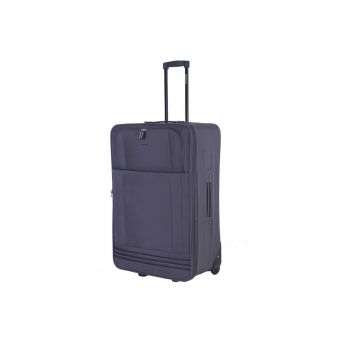 Troler mare extensibil  ZC2023 - bagaj de cala - 74x48x29 - +20% capacitate - poliester - 2 roti - gri