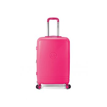 Troler mediu extensibil  BZ 5827 - 65x40x27 cm - bagaj de cala - ABS - 4 roti 360° - cifru - fuchsia