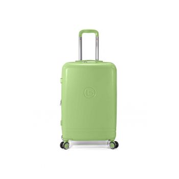 Troler mediu extensibil  BZ 5827 - 65x40x27 cm - bagaj de cala - ABS - 4 roti 360° - cifru - verde