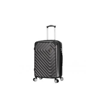 Troler mediu extensibil  SW44103 - ABS - cifru - 4 roti duble - 67 cm - antracit