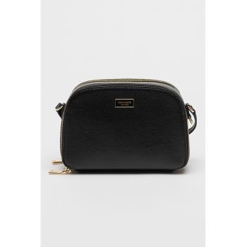 Geanta crossbody de piele cu doua compartimente Serena
