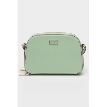 Geanta crossbody de piele cu doua compartimente Serena