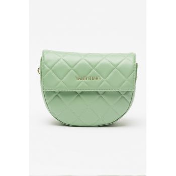 Geanta crossbody de piele ecologica cu bareta cu logo Bigs
