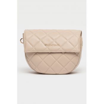 Geanta crossbody de piele ecologica cu bareta cu logo Bigs
