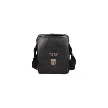 Geanta crossbody de piele ecologica cu buzunar frontal