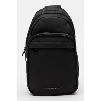 Geanta crossbody din material textil cu bareta ajustabila