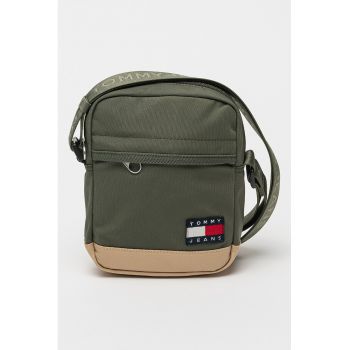 Geanta crossbody din material textil cu logo