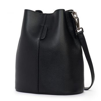 Geanta dama din piele naturala Mimosa neagra