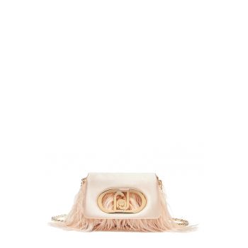 Geanta mini cu pene decorative Lapuffy