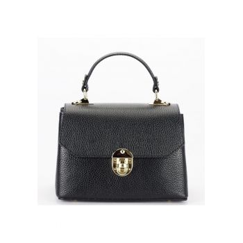 Geanta neagra din piele naturala 1736 131 17794